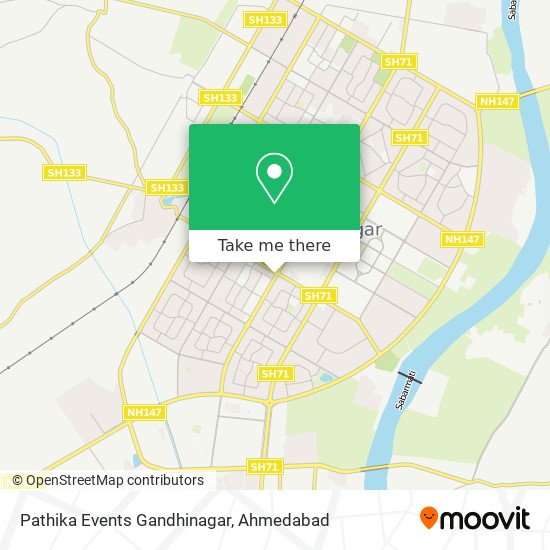 Pathika Events Gandhinagar map