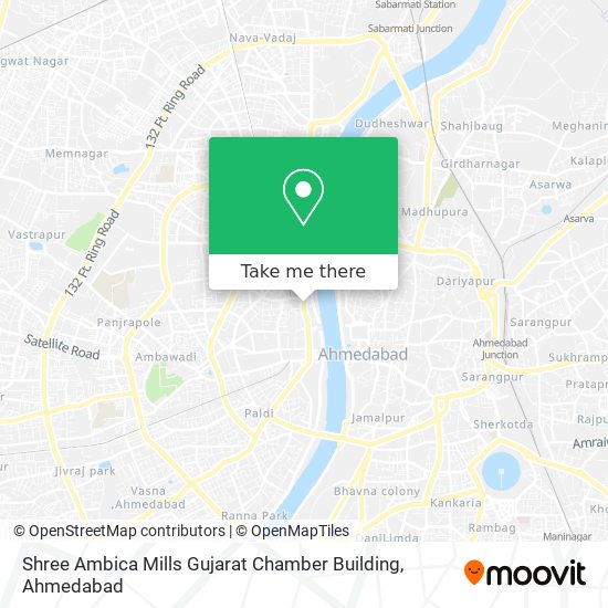 Shree Ambica Mills Gujarat Chamber Building map
