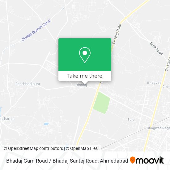 Bhadaj Gam Road / Bhadaj Santej Road map
