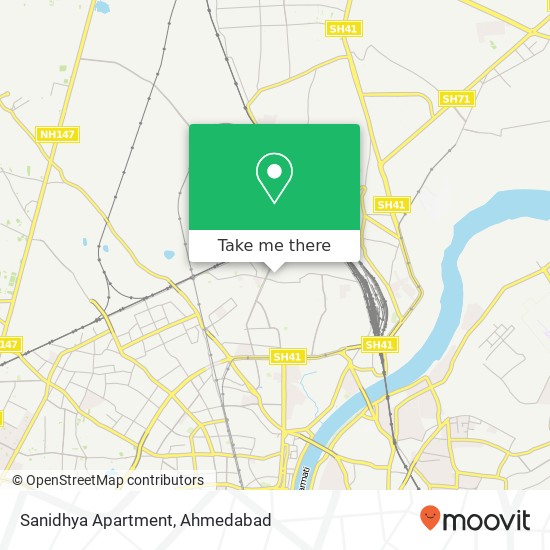 Sanidhya Apartment map
