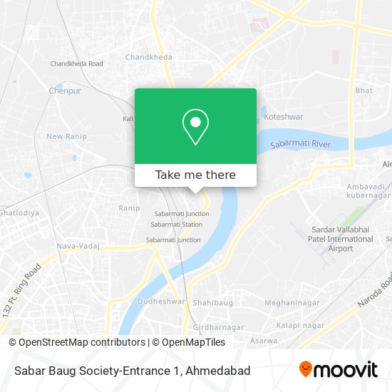 Sabar Baug Society-Entrance 1 map