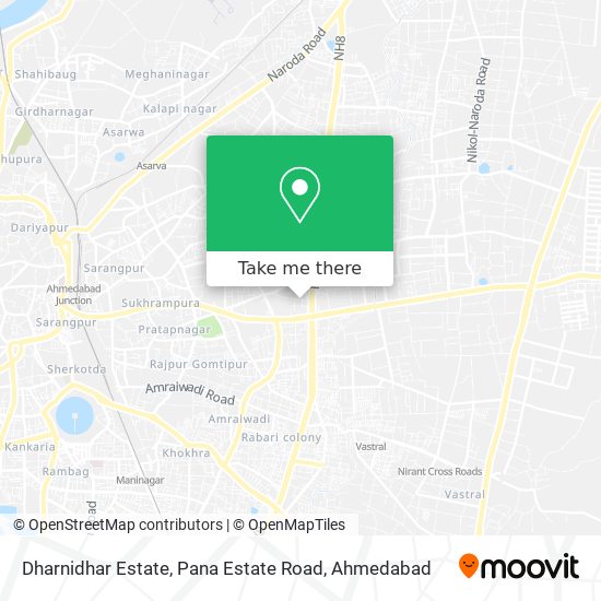 Dharnidhar Estate, Pana Estate Road map