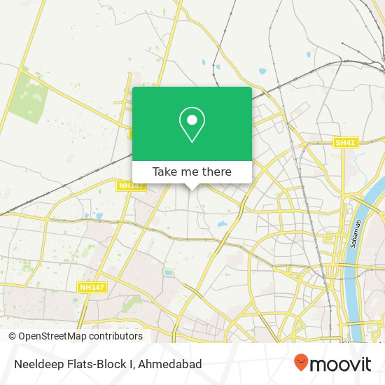 Neeldeep Flats-Block I map