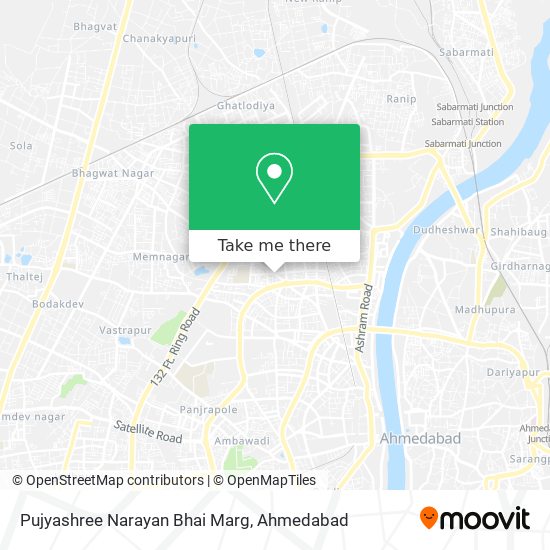 Pujyashree Narayan Bhai Marg map