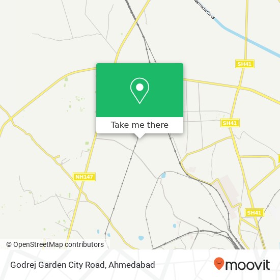 Godrej Garden City Road map