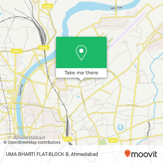 UMA BHARTI FLAT-BLOCK B map