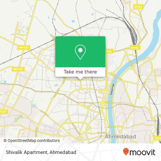 Shivalik Apartment map