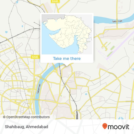 Shahibaug map