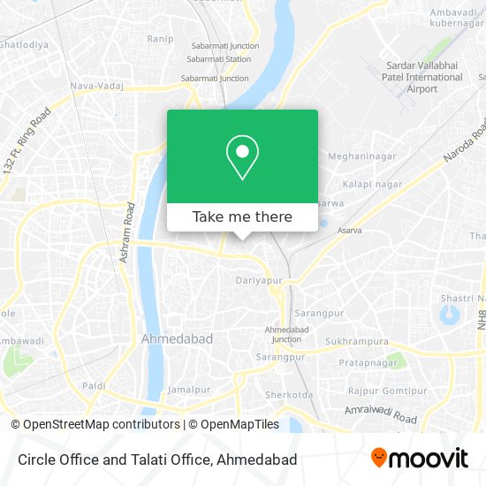 Circle Office and Talati Office map