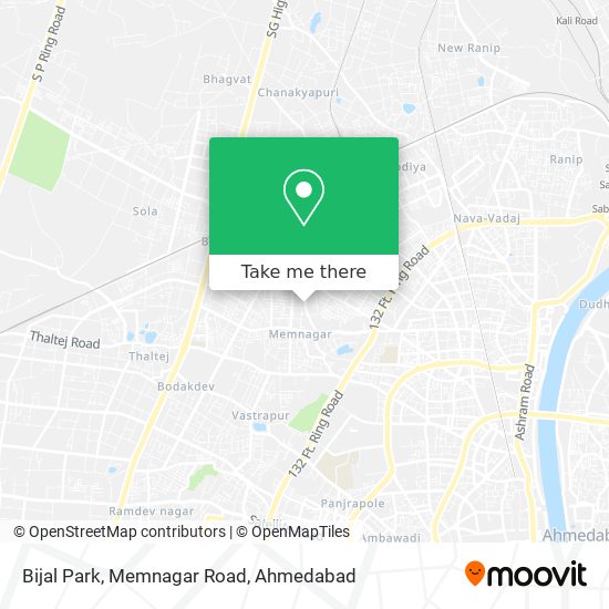 Bijal Park, Memnagar Road map