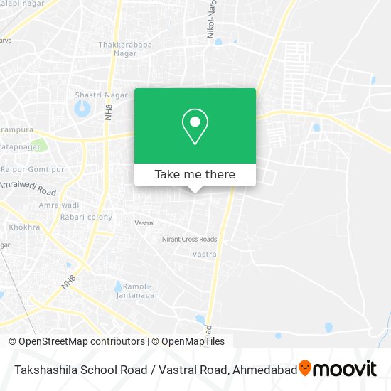 Takshashila School Road / Vastral Road map