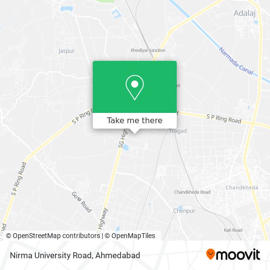 Nirma University Road map