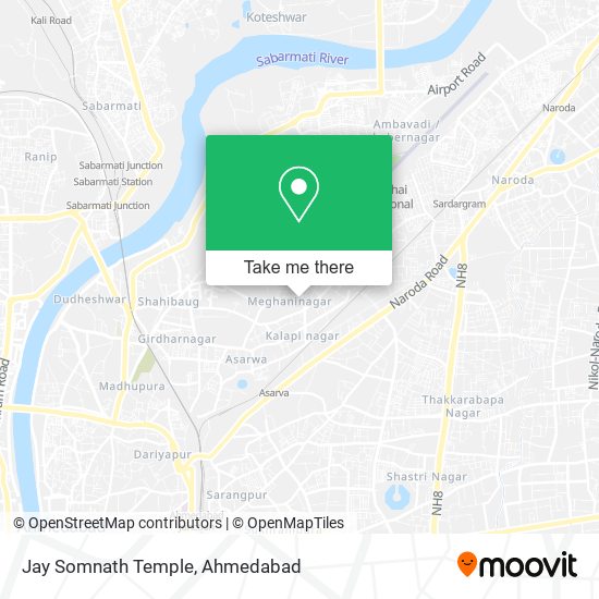 Jay Somnath Temple map