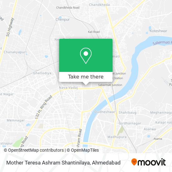 Mother Teresa Ashram Shantinilaya map