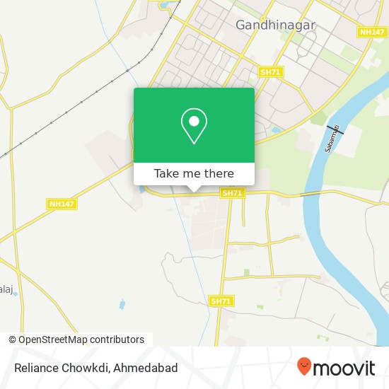 Reliance Chowkdi map