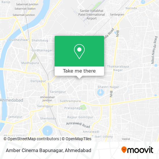 Amber Cinema Bapunagar map