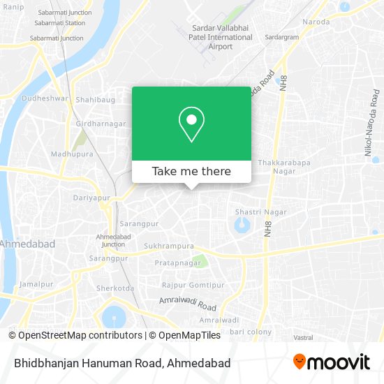 Bhidbhanjan Hanuman Road map