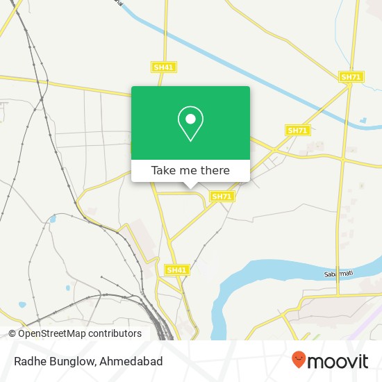 Radhe Bunglow map