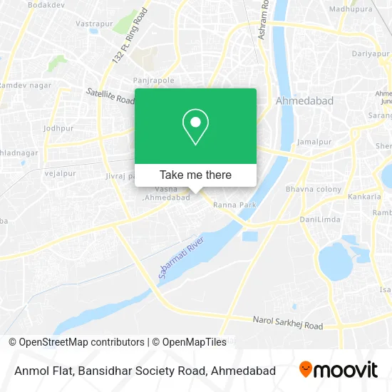 Anmol Flat, Bansidhar Society Road map