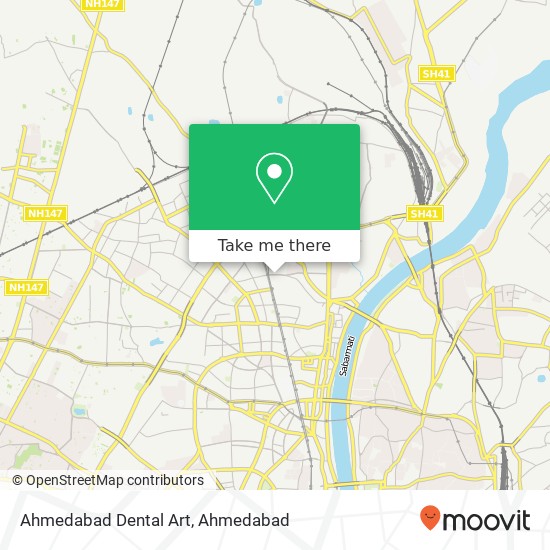 Ahmedabad Dental Art map