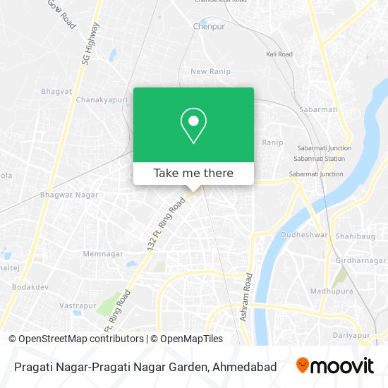 Pragati Nagar-Pragati Nagar Garden map
