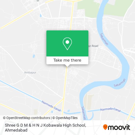 Shree G D M & H N J Kobawala High School map