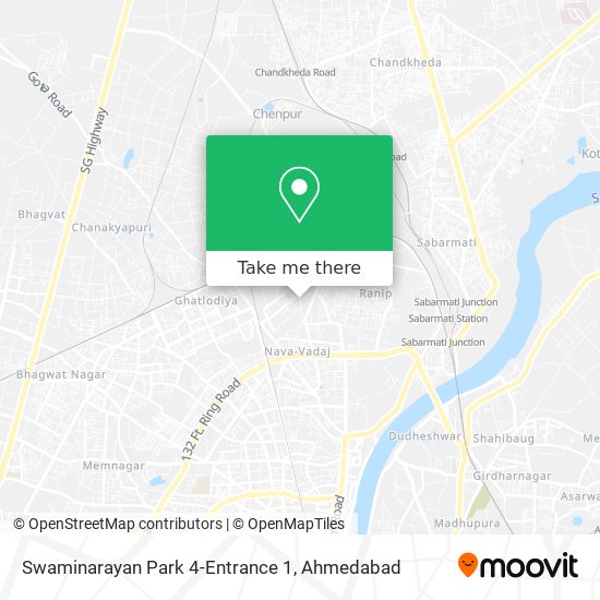 Swaminarayan Park 4-Entrance 1 map