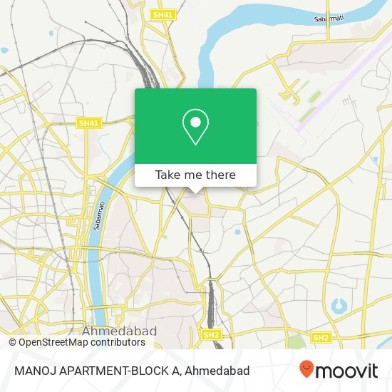 MANOJ APARTMENT-BLOCK A map