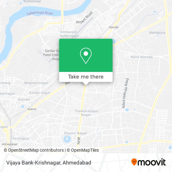 Vijaya Bank-Krishnagar map