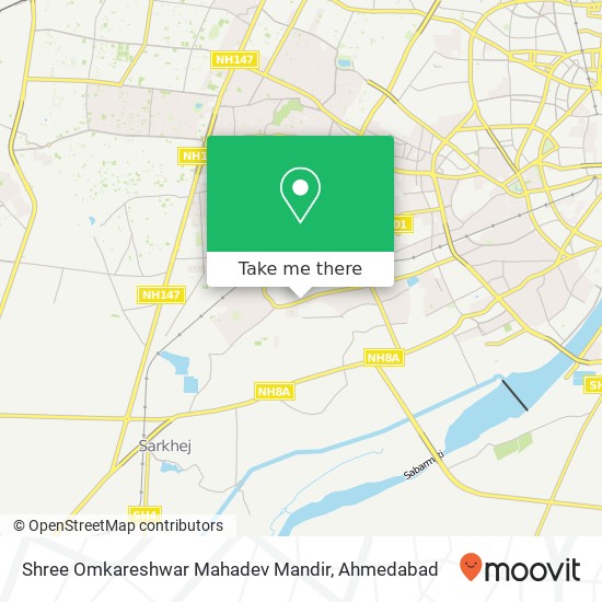 Shree Omkareshwar Mahadev Mandir map