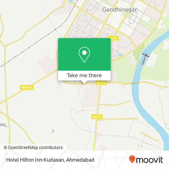 Hotel Hilton Inn-Kudasan map