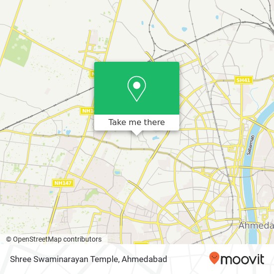Shree Swaminarayan Temple map