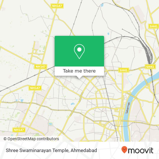 Shree Swaminarayan Temple map