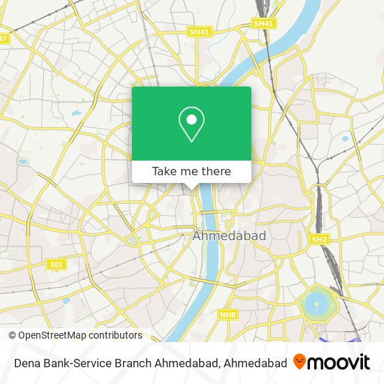 Dena Bank-Service Branch Ahmedabad map