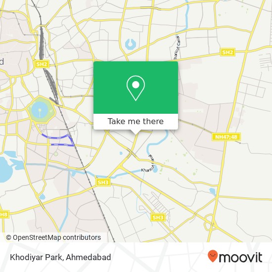 Khodiyar Park map
