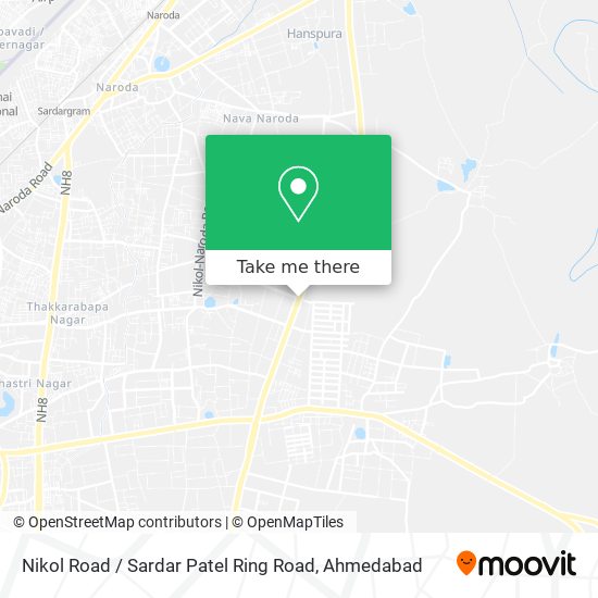 Nikol Road / Sardar Patel Ring Road map