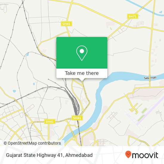 Gujarat State Highway 41 map