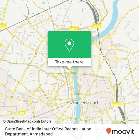 State Bank of India Inter Office Reconciliation Department map