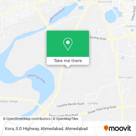 Kora, S.G Highway, Ahmedabad map