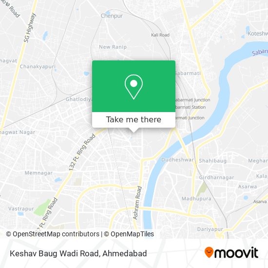 Keshav Baug Wadi Road map