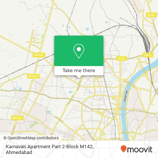Karnavati Apartment Part 2-Block M142 map