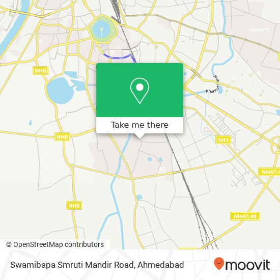 Swamibapa Smruti Mandir Road map