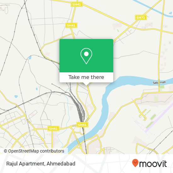 Rajul Apartment map