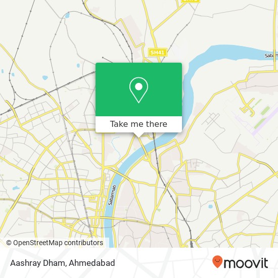 Aashray Dham map