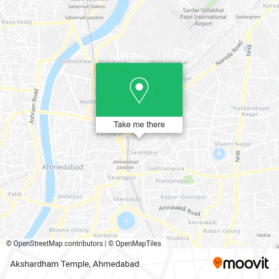 Akshardham Temple map