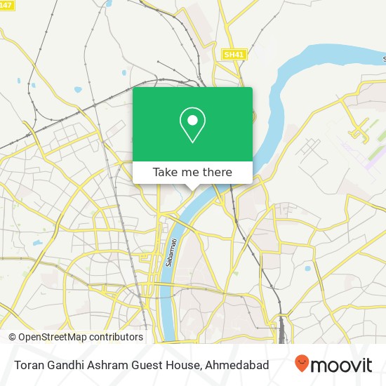 Toran Gandhi Ashram Guest House map