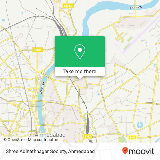 Shree Adinathnagar Society map