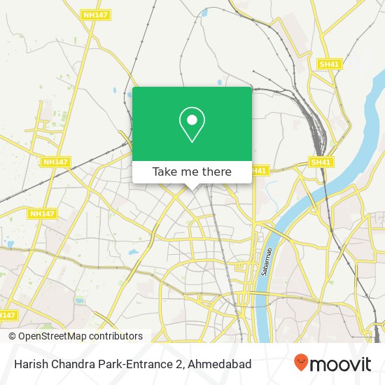 Harish Chandra Park-Entrance 2 map