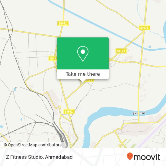 Z Fitness Studio map