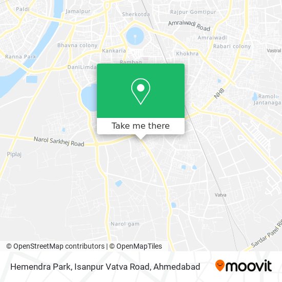 Hemendra Park, Isanpur Vatva Road map